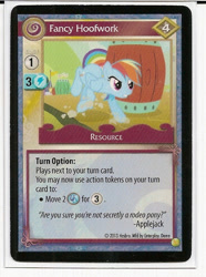 Size: 477x640 | Tagged: safe, rainbow dash, pegasus, pony, ccg, enterplay, merchandise, mlp trading card game