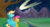 Size: 1200x645 | Tagged: safe, artist:7908yjw, rainbow dash, scootaloo, pegasus, pony, mountain, mountain range, night, scootalove, shooting star, stars, tree