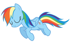 Size: 3500x2239 | Tagged: safe, artist:junkiesnewb, rainbow dash, pegasus, pony, simple background, sleeping, solo, transparent background, vector