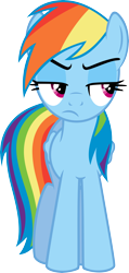 Size: 3802x8000 | Tagged: safe, artist:daringdashie, rainbow dash, pegasus, pony, absurd resolution, simple background, solo, transparent background, vector