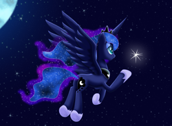 Size: 1730x1273 | Tagged: safe, artist:lifesharbinger, princess luna, alicorn, pony, equestria daily, female, luna day, mare, solo