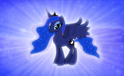 Size: 1024x625 | Tagged: safe, artist:andoanimalia, princess luna, alicorn, pony, luna day, solo, winter solstice