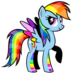 Size: 1280x1310 | Tagged: safe, artist:euphoriapony, rainbow dash, pegasus, pony, simple background, solo, transparent background, vector