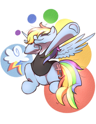 Size: 1550x2000 | Tagged: safe, artist:xxluv-bug004xx, rainbow dash, pegasus, pony, blue coat, female, mare, multicolored mane, simple background, solo, white background, wings