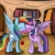 Size: 1000x1000 | Tagged: safe, artist:geneticanomaly, rainbow dash, twilight sparkle, twilight sparkle (alicorn), alicorn, pegasus, pony, female, hearts and hooves, kissing, lesbian, mare, shipping, tumblr, twidash