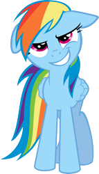 Size: 1321x2303 | Tagged: safe, artist:saturdaymorningproj, rainbow dash, pegasus, pony, dreamworks face, simple background, solo, transparent background, vector