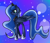 Size: 600x512 | Tagged: safe, artist:chazmazda, princess luna, alicorn, pony, ethereal mane, female, mare, solo, starry mane