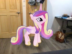 Size: 3272x2456 | Tagged: safe, edit, editor:topsangtheman, princess cadance, alicorn, pony, augmented reality, gameloft, irl, photo, ponies in real life