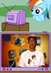 Size: 504x718 | Tagged: safe, rainbow dash, pegasus, pony, exploitable meme, john enos, meme, obligatory pony, tru tv, tv meme, world's dumbest