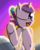 Size: 2400x3000 | Tagged: safe, artist:saburodaimando, princess cadance, alicorn, pony, belly button, bipedal, one eye closed, sunrise, waving, wink, younger