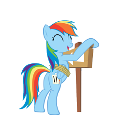 Size: 10000x10000 | Tagged: safe, artist:alexpony, rainbow dash, pegasus, pony, fall weather friends, .psd available, absurd resolution, bipedal, bipedal leaning, laughing, leaning, simple background, solo, transparent background, vector