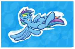 Size: 1823x1181 | Tagged: safe, rainbow dash, pegasus, pony, female, mare, simple background, sketch, solo