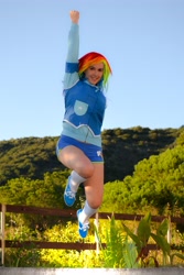 Size: 3072x4608 | Tagged: safe, artist:yuichan90, rainbow dash, human, cosplay, irl, irl human, photo, solo