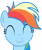 Size: 5731x6789 | Tagged: safe, artist:vunlinur, rainbow dash, pegasus, pony, absurd resolution, loose hair, messy hair, messy mane, simple background, solo, transparent background, vector