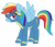 Size: 5000x4341 | Tagged: safe, artist:maximillianveers, rainbow dash, pegasus, pony, absurd resolution, goggles, simple background, solo, transparent background, vector, wonderbolts uniform