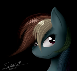 Size: 1500x1392 | Tagged: safe, artist:silverfox057, rainbow dash, pegasus, pony, bust, portrait, solo