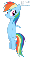 Size: 1129x2208 | Tagged: safe, rainbow dash, pegasus, pony, plucked, simple background, solo, transparent background, vector