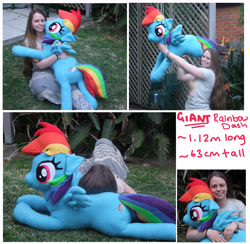 Size: 4724x4611 | Tagged: safe, artist:silkencat, rainbow dash, absurd resolution, irl, photo, plushie