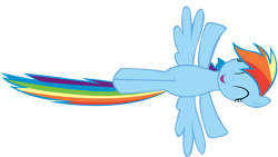 Size: 1600x900 | Tagged: safe, artist:totalcrazyness101, rainbow dash, pegasus, pony, flying, simple background, solo, transparent background, vector