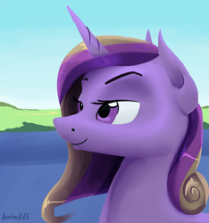 Size: 2157x2303 | Tagged: safe, artist:apocheck13, princess cadance, alicorn, pony, day, female, horn