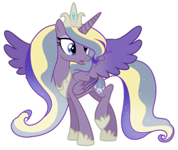 Size: 1024x859 | Tagged: safe, artist:lymamynsay11, princess cadance, princess luna, alicorn, pony, seraph, seraphicorn, female, fusion, mare, multiple wings, simple background, solo, transparent background, wings