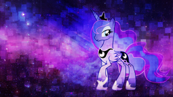 Size: 1920x1080 | Tagged: safe, artist:diagon197, edit, princess luna, alicorn, pony, solo, wallpaper, wallpaper edit