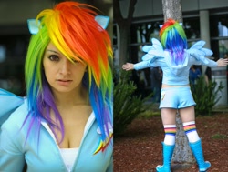 Size: 2285x1728 | Tagged: safe, artist:ladymella, rainbow dash, human, cosplay, irl, irl human, photo