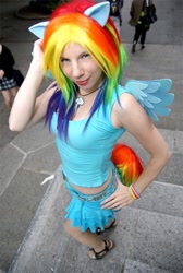 Size: 536x800 | Tagged: safe, artist:yurikocosplay, rainbow dash, human, cosplay, irl, irl human, photo