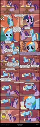 Size: 992x3150 | Tagged: safe, artist:skipsy, rainbow dash, twilight sparkle, pegasus, pony, comic:dawn of a new day, blushing, comic, female, golden oaks library, lesbian, shipping, show accurate, twidash