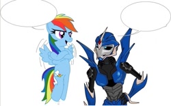 Size: 921x571 | Tagged: safe, rainbow dash, pegasus, pony, arcee, exploitable, template, transformers, transformers prime