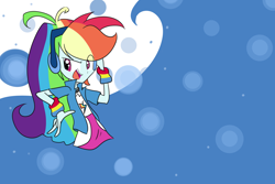 Size: 3000x2000 | Tagged: safe, artist:jankrys00, rainbow dash, equestria girls, headphones, solo