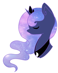 Size: 682x860 | Tagged: safe, artist:lalagirl144d, princess luna, alicorn, pony, bust, portrait, simple background, solo, transparent background