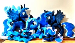 Size: 1928x1102 | Tagged: safe, artist:hihin1993, princess luna, pony, calendar of lunas, collection, irl, japan, multeity, photo, plushie