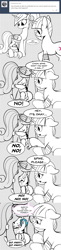 Size: 896x3661 | Tagged: safe, artist:mamatwilightsparkle, princess cadance, spike, twilight sparkle, alicorn, dragon, pony, baby, baby spike, bandage, comic, crying, diaper, mama twilight, mama twilight sparkle, monochrome, self harm, tumblr, younger