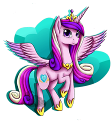 Size: 1024x1152 | Tagged: safe, artist:eccopigment, artist:parclytaxel, princess cadance, alicorn, pony, cutie mark background, female, mare, signature, simple background, smiling, solo, spread wings, transparent background, wings