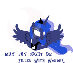 Size: 1280x1097 | Tagged: safe, artist:mlp-trailgrazer, princess luna, alicorn, pony, deviantart watermark, glowing eyes, moon, obtrusive watermark, solo, t shirt design, watermark