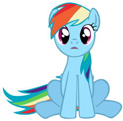 Size: 1070x1054 | Tagged: safe, artist:flutterflyraptor, rainbow dash, pegasus, pony, simple background, solo, transparent background, vector