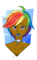 Size: 548x881 | Tagged: safe, artist:jazzie-simone, rainbow dash, human, humanized, solo