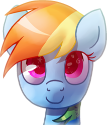 Size: 772x908 | Tagged: safe, artist:zoiby, rainbow dash, pegasus, pony, bust, portrait, solo