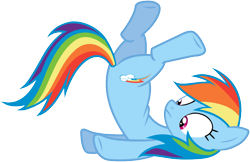 Size: 816x529 | Tagged: safe, artist:amazingmax, rainbow dash, pegasus, pony, the return of harmony, simple background, solo, svg, transparent background, vector, wingless