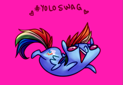Size: 595x412 | Tagged: safe, artist:catspian, rainbow dash, pegasus, pony, female, mare, simple background, solo
