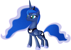 Size: 1024x724 | Tagged: safe, artist:plsim, princess luna, alicorn, pony, crown, female, hoof shoes, jewelry, mare, necklace, regalia, simple background, solo, transparent background