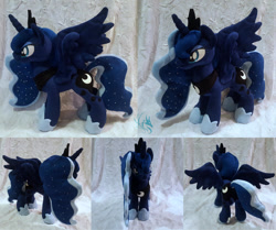 Size: 1280x1069 | Tagged: safe, artist:fire-topaz, princess luna, alicorn, pony, irl, photo, plushie, solo