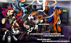 Size: 1250x761 | Tagged: safe, artist:jamescorck, pipsqueak, rainbow dash, oc, oc:cashmere, oc:movie slate, pegasus, pony, ask, bipedal, cannon, clothes, hat, pirate, pirate dash, pirates of the caribbean, sword, tumblr