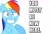 Size: 1280x874 | Tagged: safe, rainbow dash, pegasus, pony, idiotic debate, solo, text, you must be new here