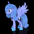 Size: 2048x2048 | Tagged: safe, artist:veryoldbrony, princess luna, alicorn, pony, 3d, 3d model, fluffy, s1 luna, solo