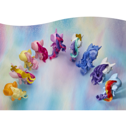 Size: 690x690 | Tagged: safe, applejack, fluttershy, pinkie pie, princess cadance, princess celestia, princess luna, rainbow dash, rarity, twilight sparkle, twilight sparkle (alicorn), alicorn, earth pony, pegasus, pony, unicorn, my little pony: pony life, mane six, toy