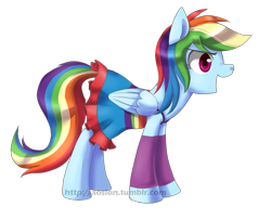 Size: 861x697 | Tagged: safe, artist:sion, rainbow dash, pegasus, pony, clothes, dress, equestria girls outfit, equestria girls ponified, fall formal outfits, fingerless gloves, gloves, legwarmers, long gloves, ponified, rainbow dash always dresses in style, solo