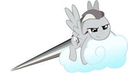 Size: 907x537 | Tagged: safe, artist:kopachris, rainbow dash, pegasus, pony, cloud, discorded, simple background, solo, svg, transparent background, vector