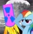 Size: 900x912 | Tagged: safe, rainbow dash, pegasus, pony, 4chan party hat, explosion, friendship missile, rainbow dash salutes, salute